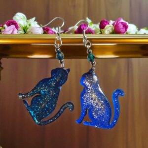 kolczyki z żywicy, kolczyki kotki